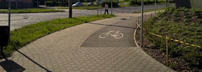 Ścieżka rowerowa przy ul. Korfantego