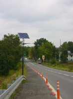 Doświetlenie mostu nad rzeka Kłodnicą w ciągu ulicy Legnickiej i organizacja ciągu pieszego