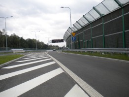 Łącznica północna rondo Sybiraków DTŚ kierunek Gliwice