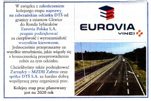 Podziękowania Eurovia